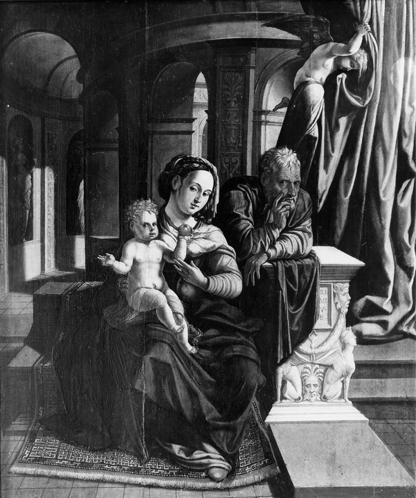 Sacra Famiglia (dipinto) - ambito fiammingo (metà sec. XVI)