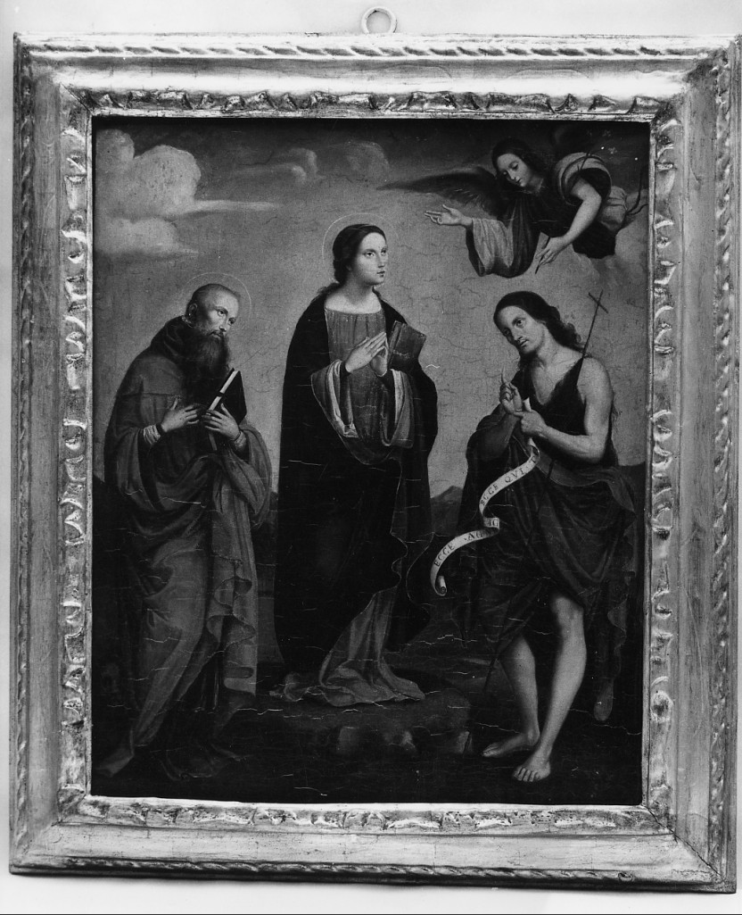 Madonna con San Girolamo e San Giovanni Battista, Annunciazione (dipinto) - ambito Italia centrale (prima metà sec. XIX)