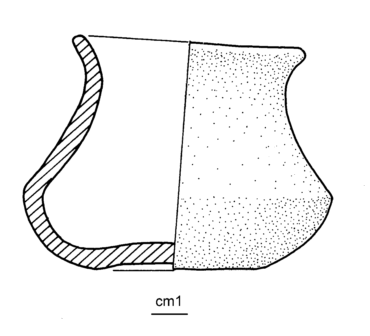 bicchiere carenato - cultura ligure dell'età del Ferro (media età del Ferro)