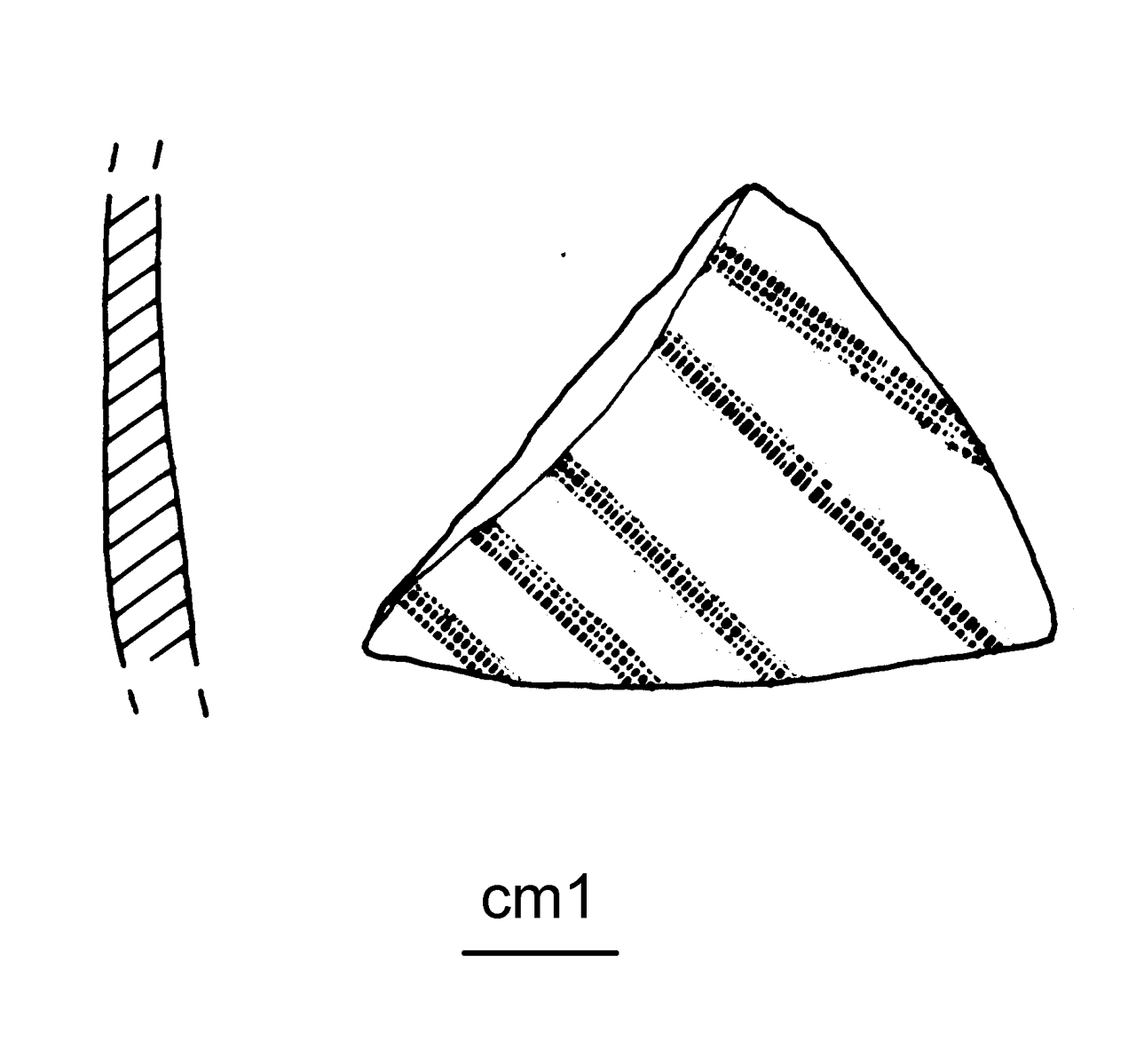 frammento decorato - cultura ligure dell'età del Ferro (media età del Ferro)