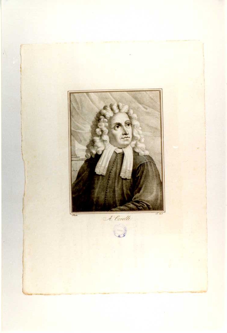 A. CORELLI (stampa tagliata, serie) di Haster (sec. XIX)