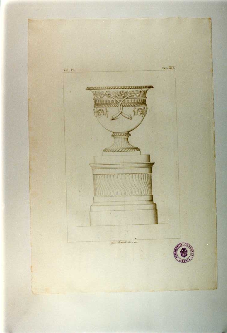 VASO (stampa smarginata, serie) di Bianchi Giuseppe (sec. XIX)