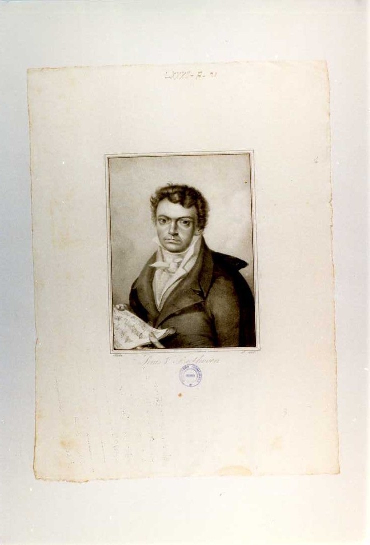 L. V. BEETHOVEN (stampa tagliata, serie) di Haster (sec. XIX)
