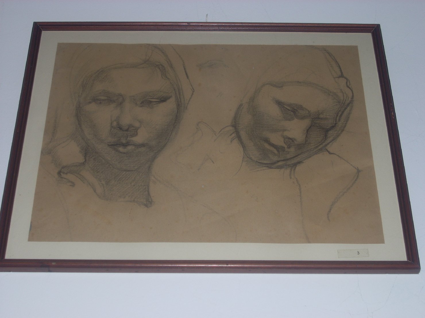 Doppio schizzo di Filomena, ritratto di donna (disegno) di Ciamarra Elena (sec. XX)