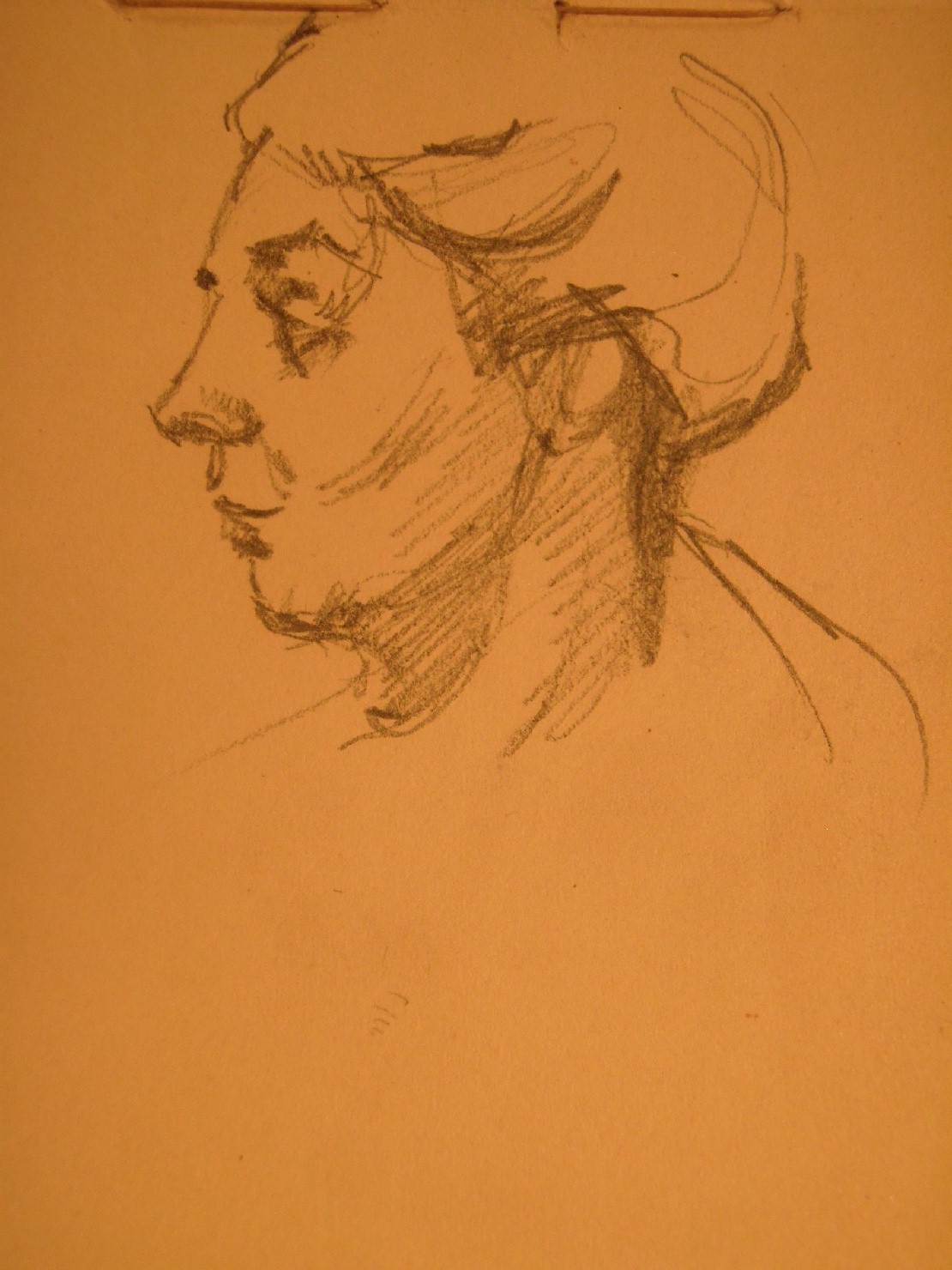 Una delle zie 1, ritratto di donna (disegno) di Ciamarra Elena (sec. XX)