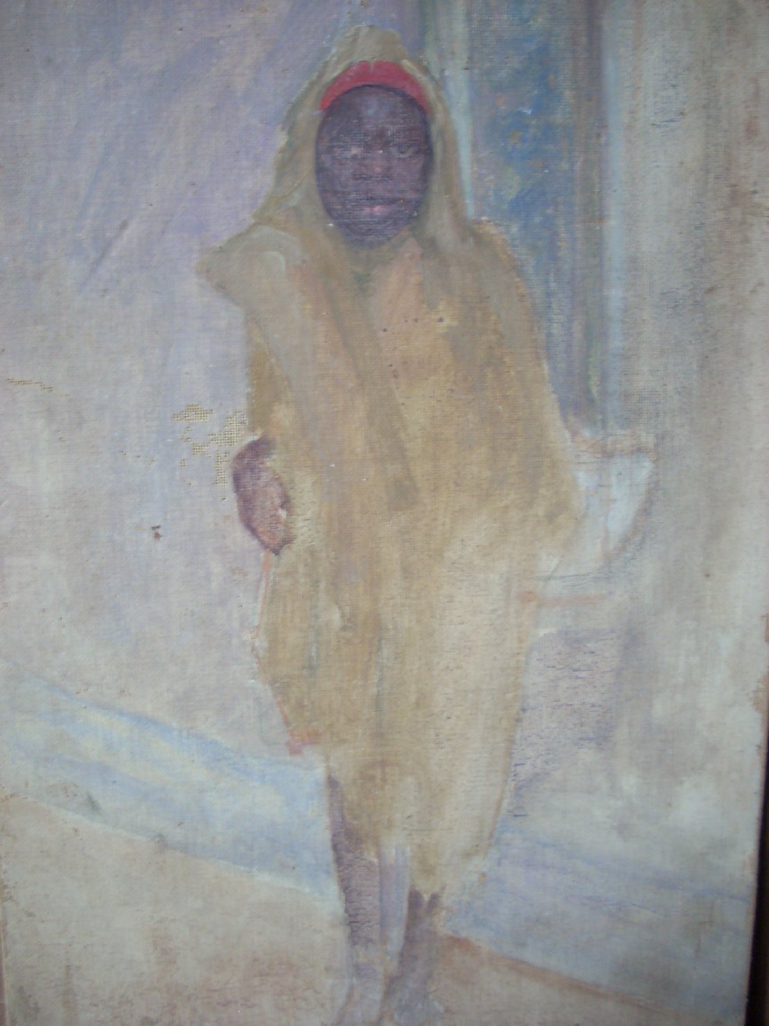 Ritratto di africana, ritratto di donna (dipinto) di Ciamarra Elena (sec. XX)