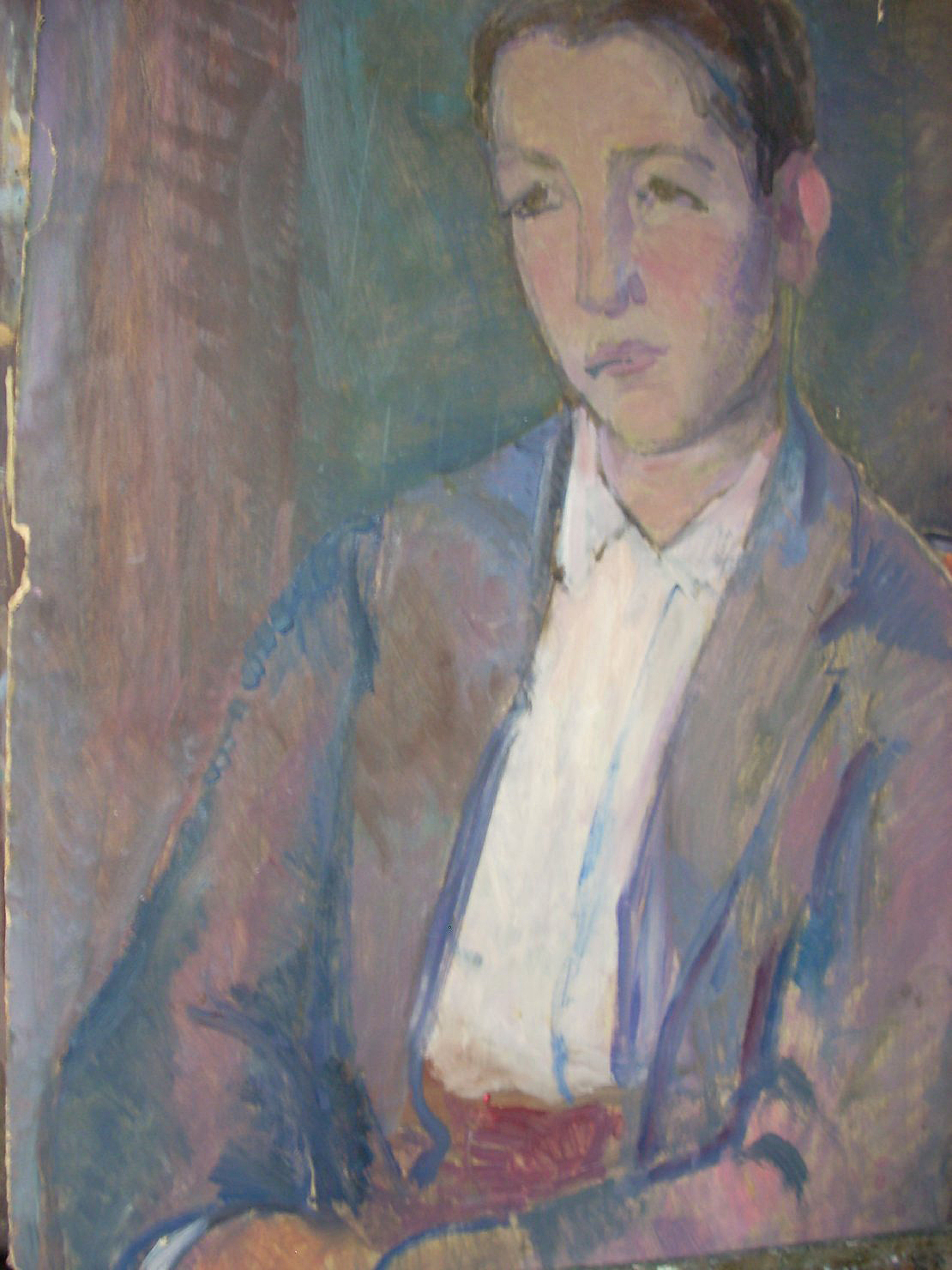 Ritratto di ragazzo, ritratto d'uomo (dipinto) di Ciamarra Elena (sec. XX)