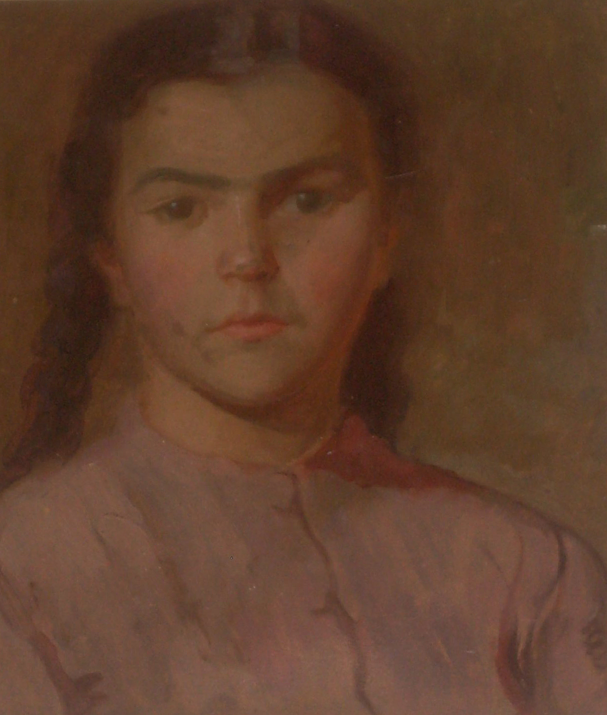 Prospetto di Minna bambina, bambina (dipinto) di Ciamarra Elena (sec. XX)