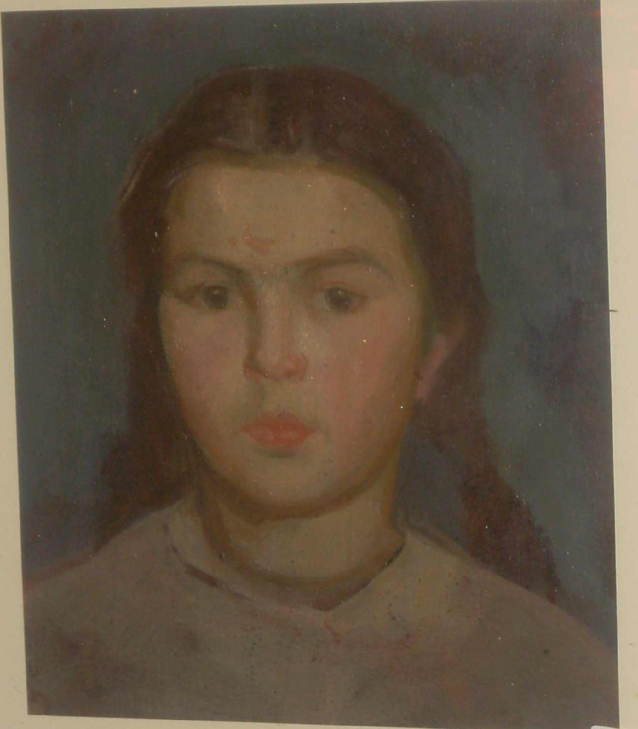 Piccolo prospetto di Minna bambina, bambina (dipinto) di Ciamarra Elena (sec. XX)