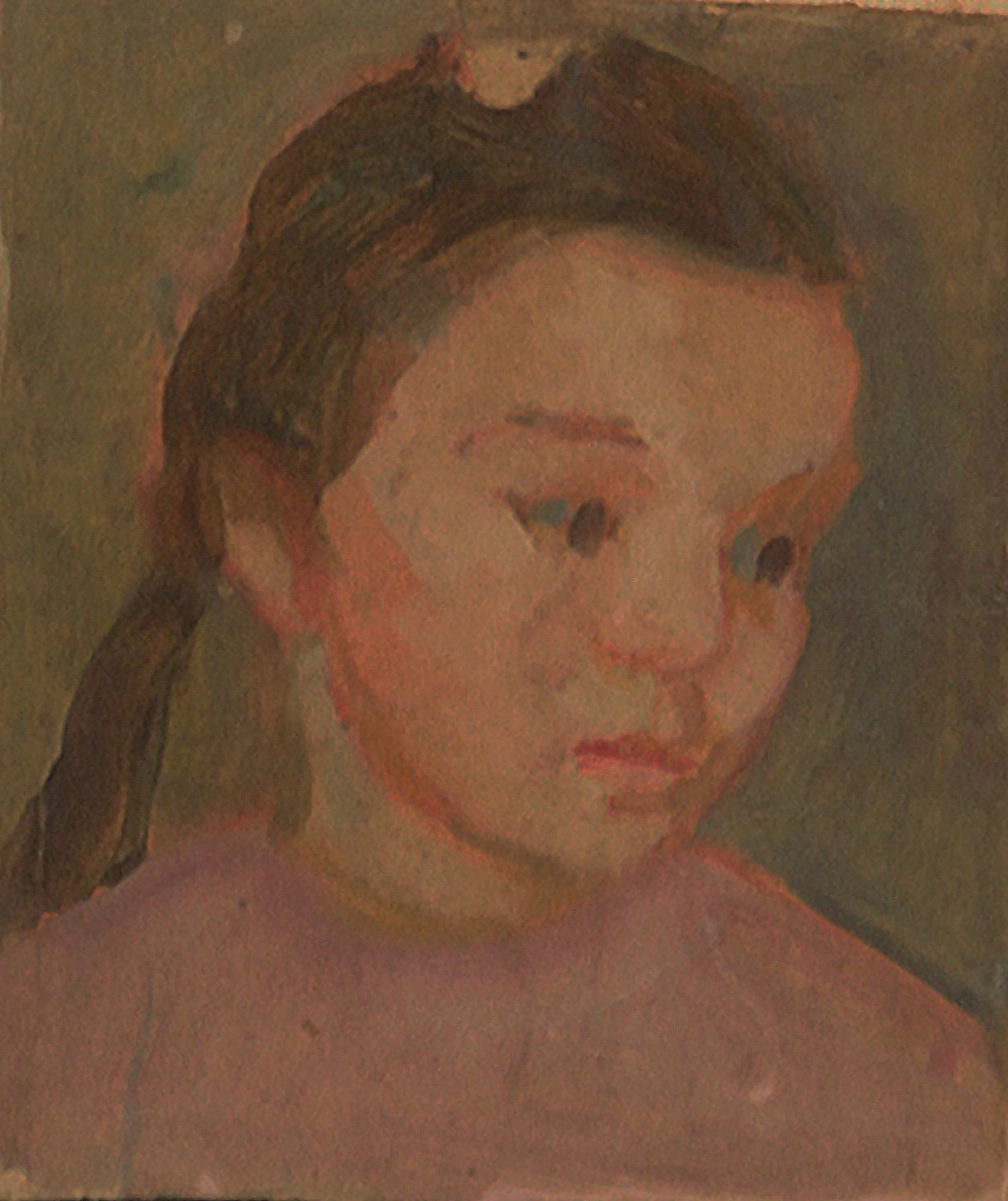Ritratto di Minna, ritratto (dipinto) di Ciamarra Elena (sec. XX)