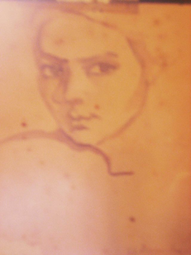 Piccolo autoritratto giovanile, ritratto di donna (disegno) di Ciamarra Elena (sec. XX)