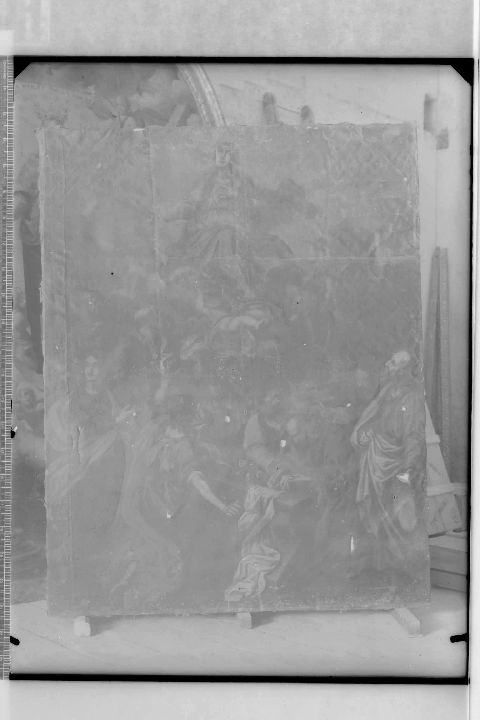 BRINDISI - Chiesa di S. Benedetto - Dipinto su tela (negativo) di Soprintendenza (XX)