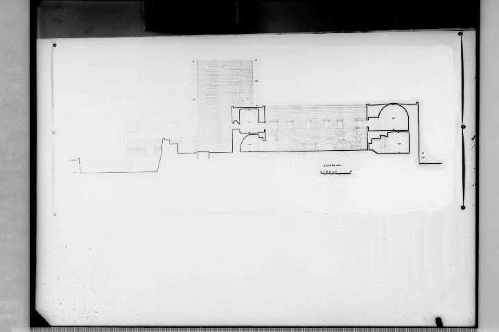 Disegno grafico su carta (negativo) di Anonimo (XX)