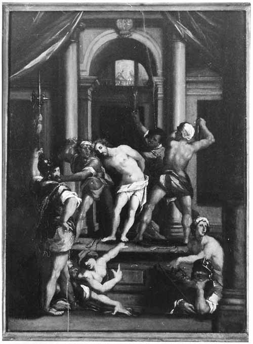 flagellazione di Cristo (dipinto) - ambito marchigiano (fine sec. XVI)