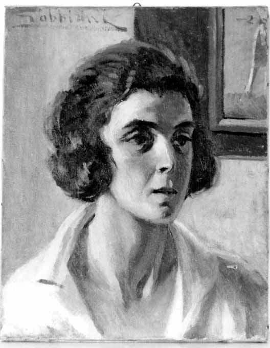 ritratto di donna (dipinto) di Gabbiani Giacomo (sec. XX)