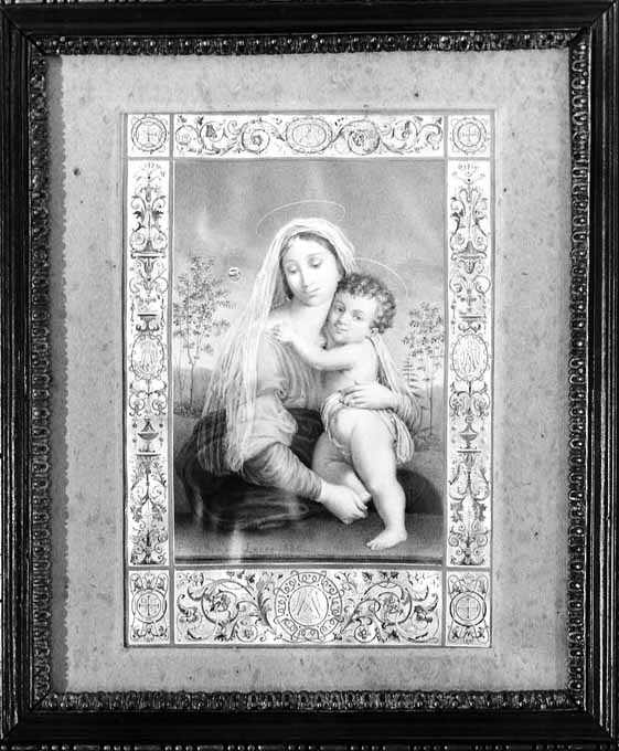 Madonna con Bambino (dipinto) di De Simone Pietro (sec. XIX)