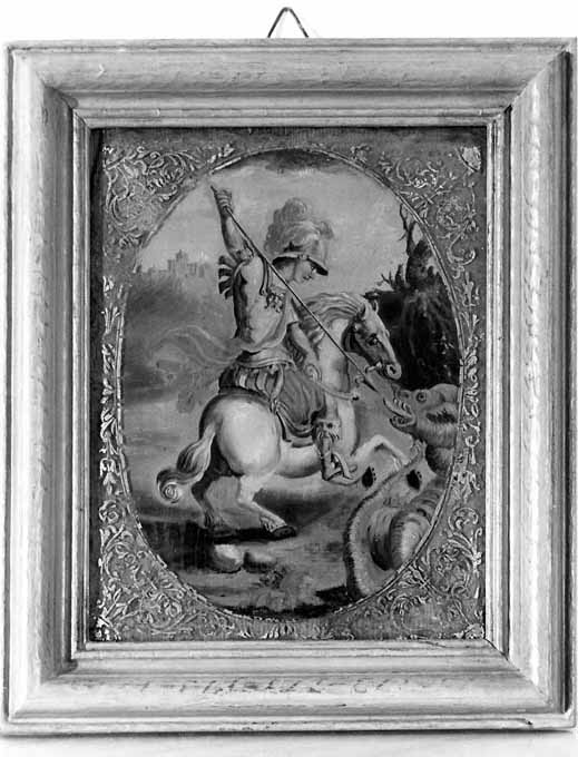 San Giorgio e il drago (dipinto) di Ciaraffo Antonio (sec. XVII)