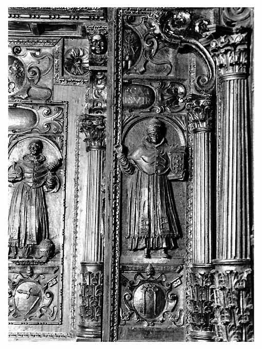 Papi Giovanni IX e Stefano VII (rilievo) - ambito napoletano (prima metà sec. XVII)