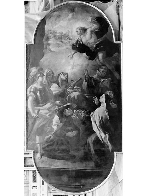 morte di Santa Teresa D'Avila (dipinto) di Miglionico Andrea (sec. XVIII)