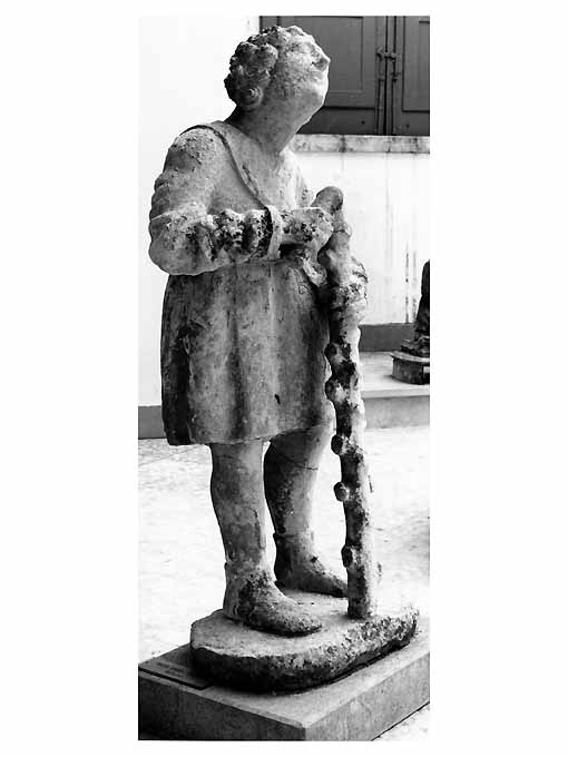pastore (statua da presepio) di Stefano da Putignano (attribuito) (prima metà sec. XVI)