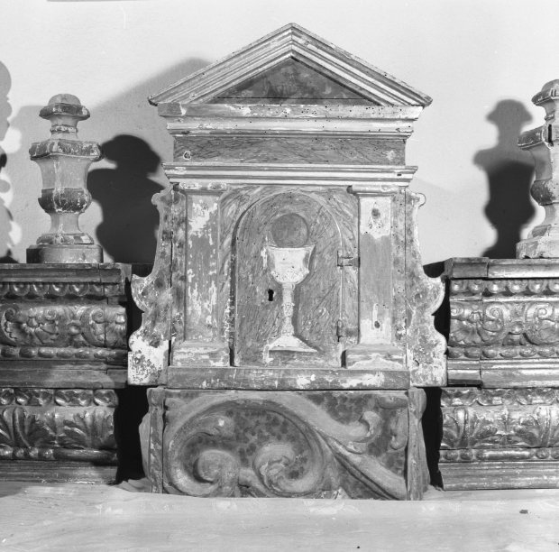 Dio Padre (tabernacolo - a frontale architettonico) - bottega toscana (fine sec. XVIII)