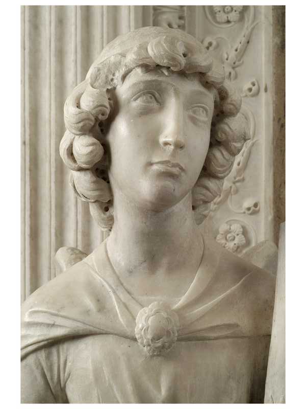 ANGELO REGGICANDELABRO (statua, serie) di Civitali Matteo (attribuito) (sec. XV)