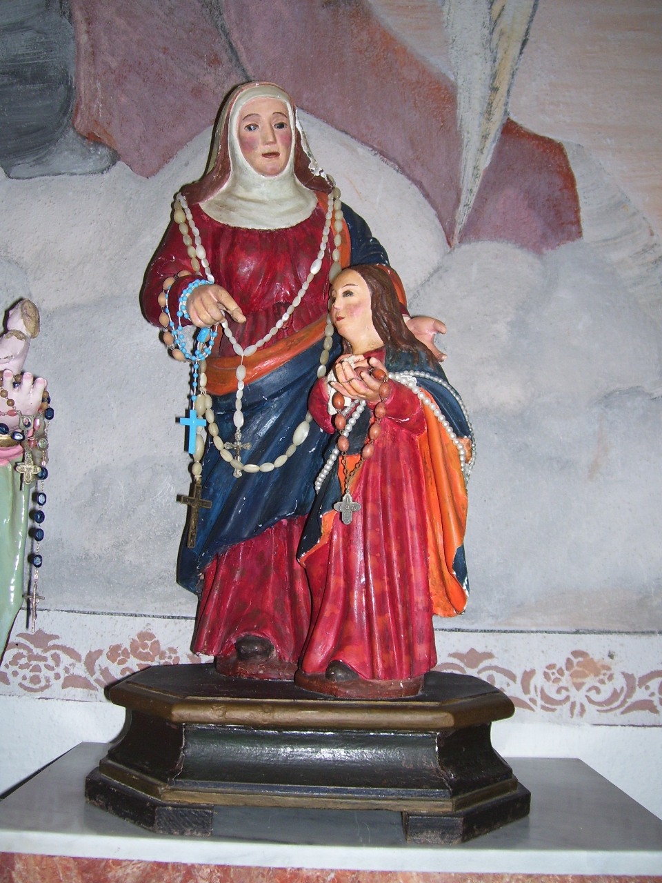 Maria vergine bambina e sant'anna (gruppo scultoreo)