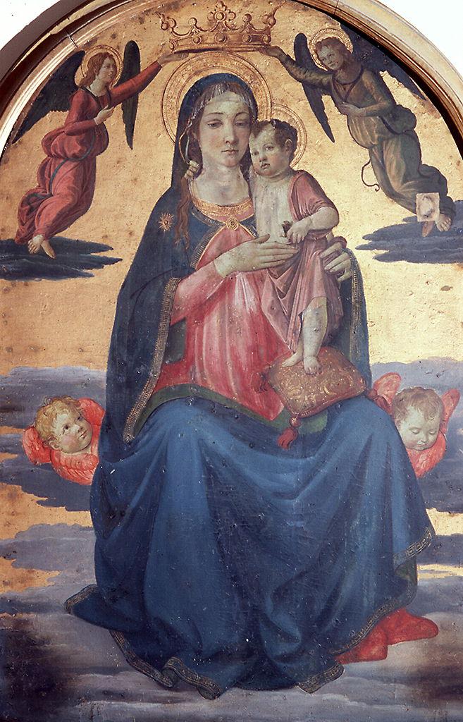 Madonna della stella, Madonna con Bambino in gloria (dipinto) di Rosselli Cosimo (bottega) (sec. XV)