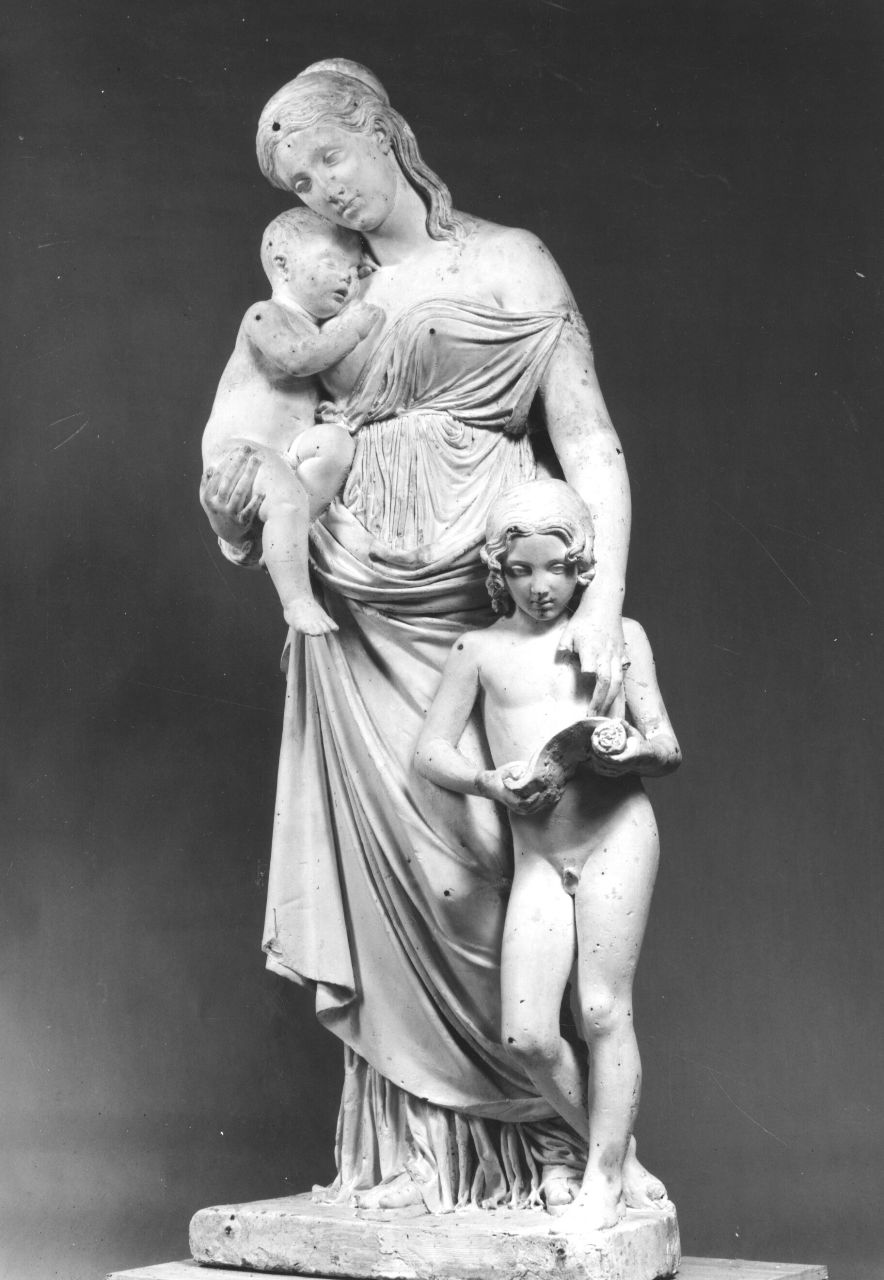 Carità educatrice (gruppo scultoreo) di Bartolini Lorenzo (sec. XIX)