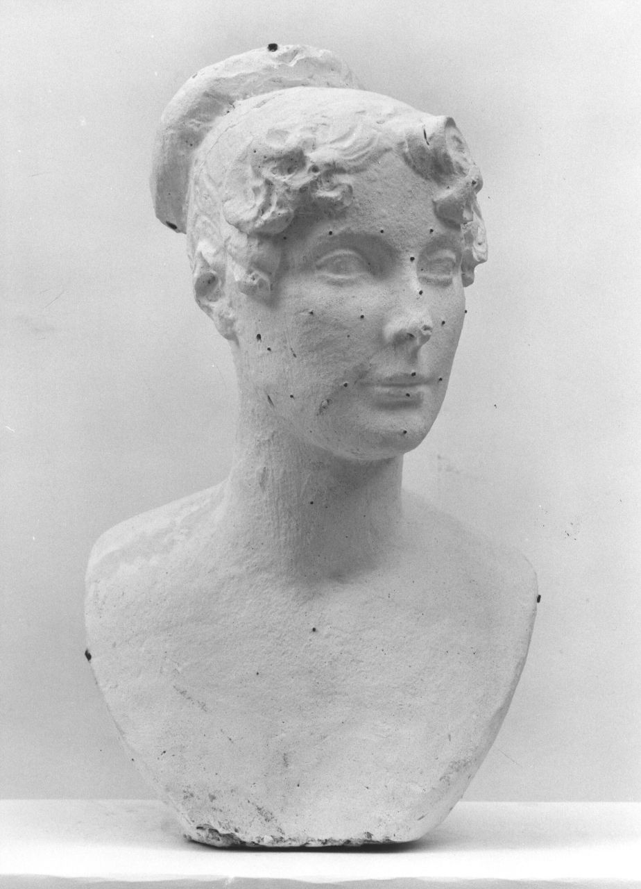 busto ritratto femminile all'eroica (busto) di Bartolini Lorenzo (sec. XIX)