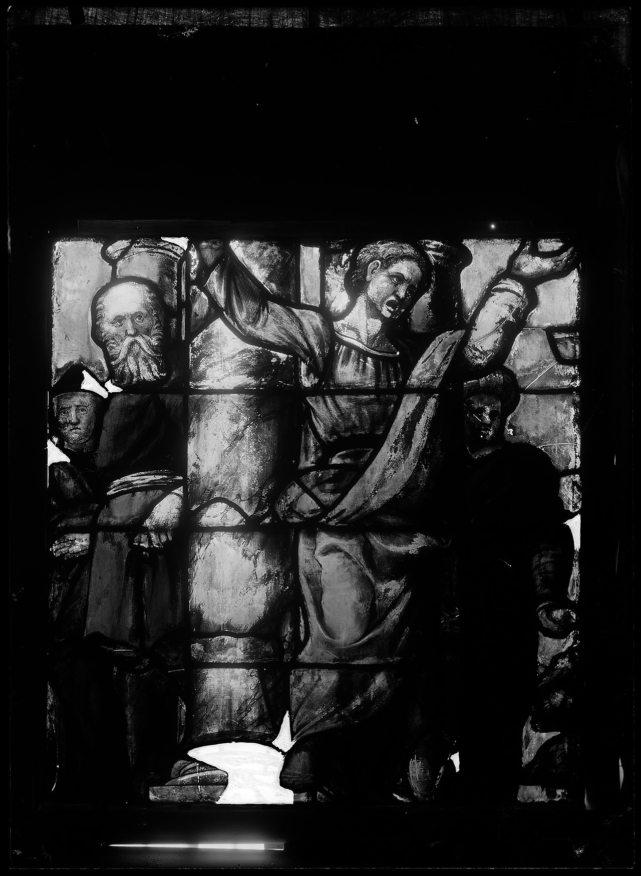 L0432 (negativo) di studio di vetrate artistiche Moretti-Caselli (fine/ inizio XX/ XXI)