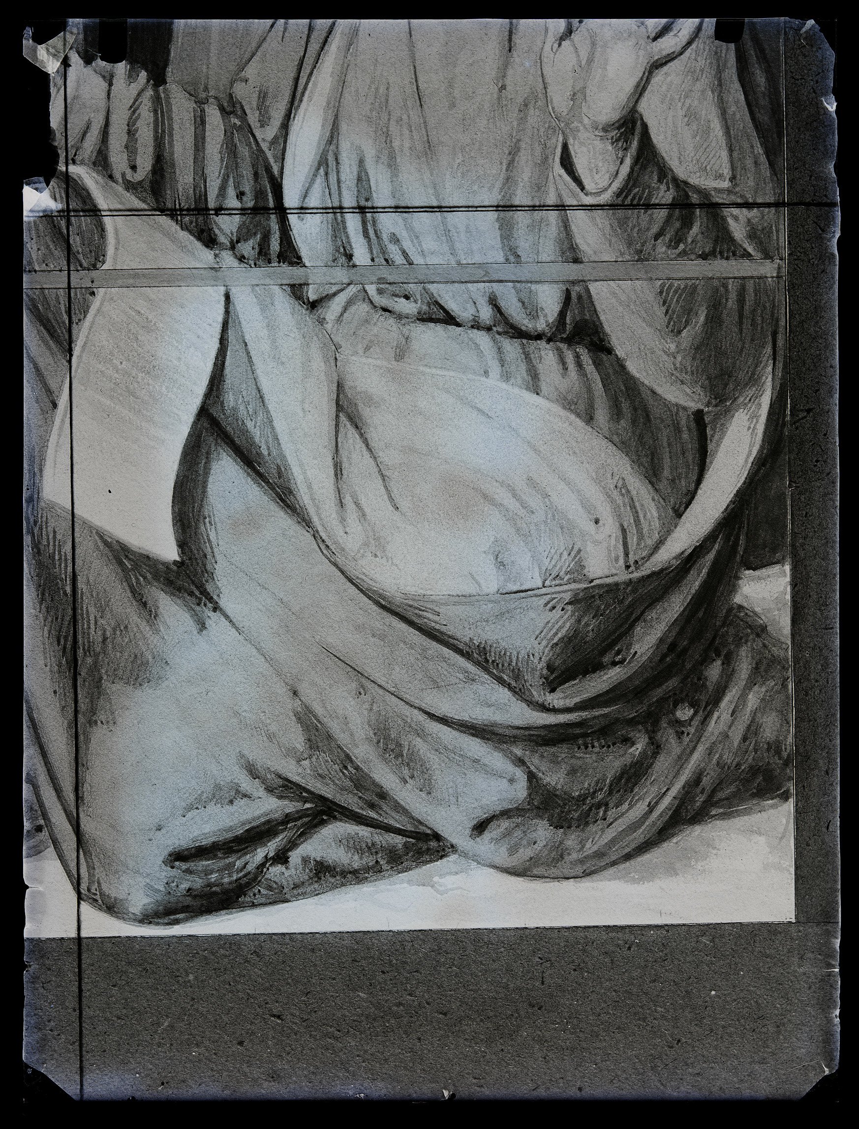 L0678 (negativo) di studio di vetrate artistiche Moretti-Caselli (fine/ inizio XX/ XXI)