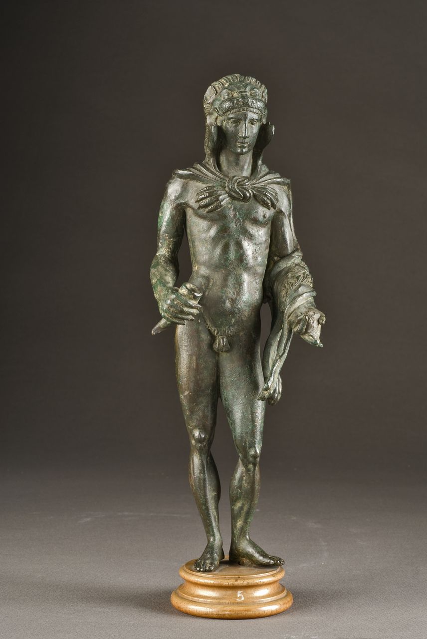 Eracle stante (statuetta) - produzione etrusco-meridionale (inizio/metà età ellenistica)