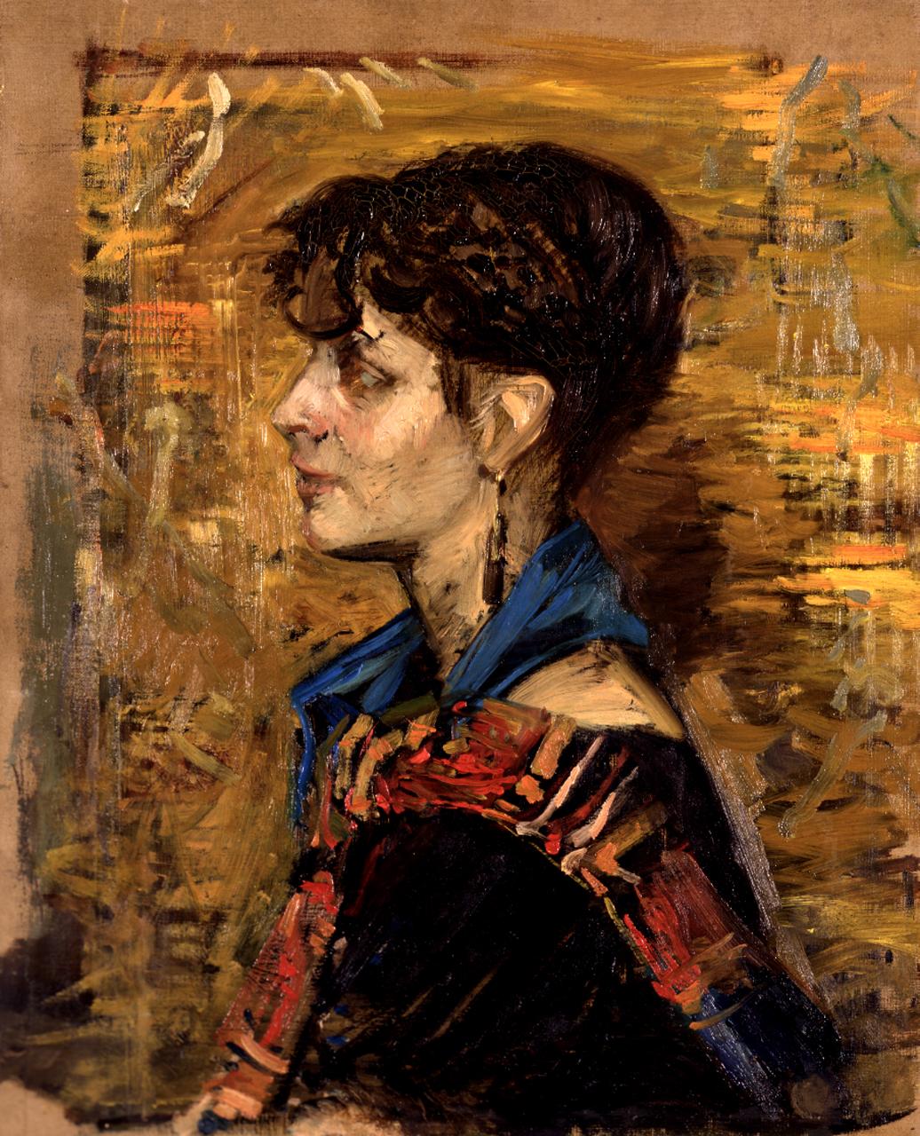 La zingara, ritratto di donna (dipinto) di Boldini Giovanni (sec. XIX)