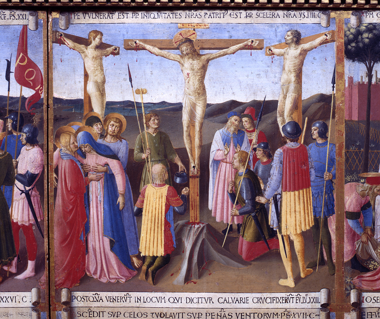 crocifissione di Cristo (dipinto) di Giovanni da Fiesole detto Beato Angelico (e aiuti) (sec. XV)