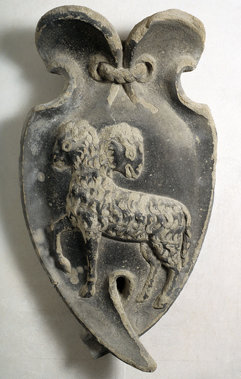 stemma gentilizio della famiglia Alessandri (rilievo) - bottega fiorentina (sec. XVI)