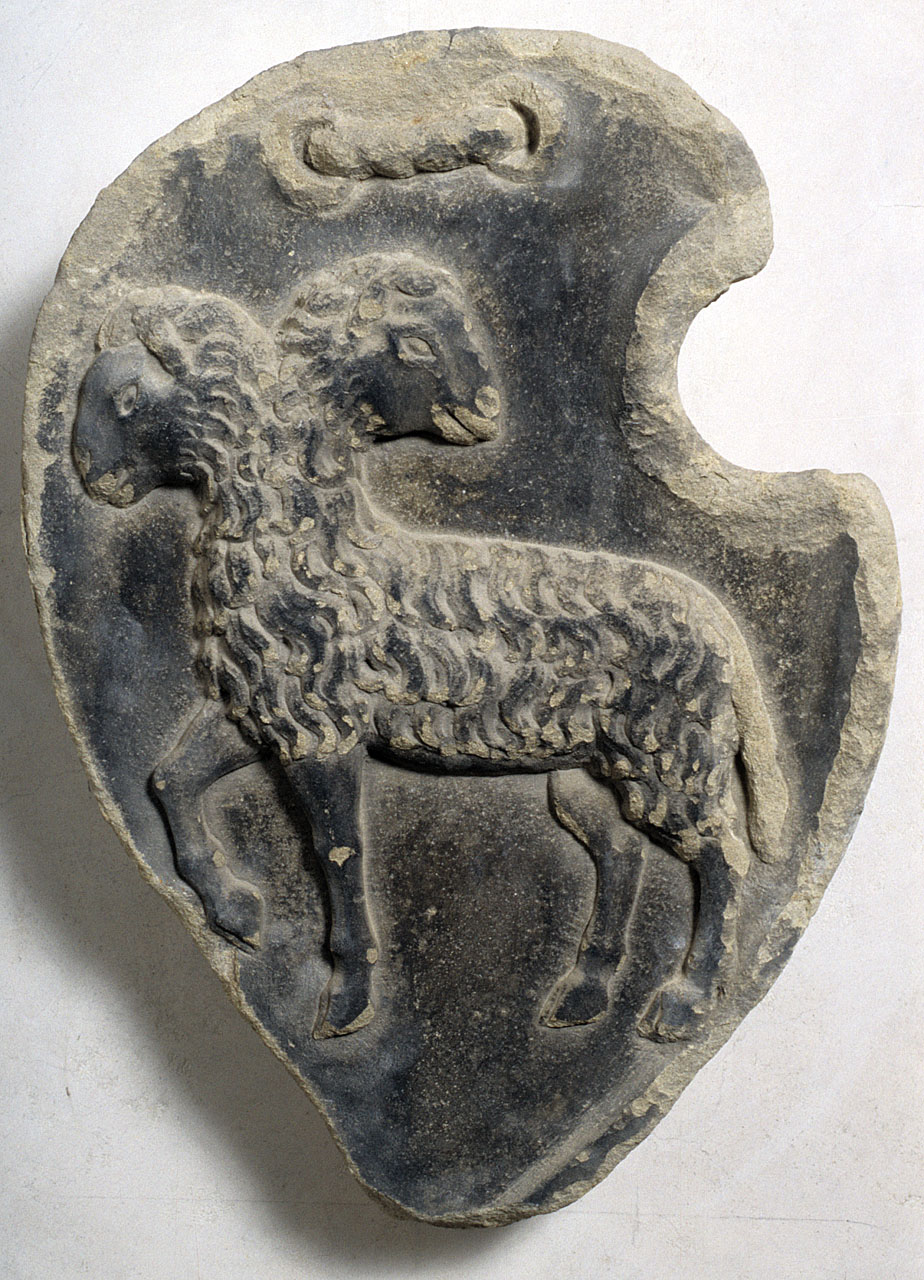 stemma gentilizio della famiglia Alessandri (rilievo) - bottega fiorentina (sec. XVI)