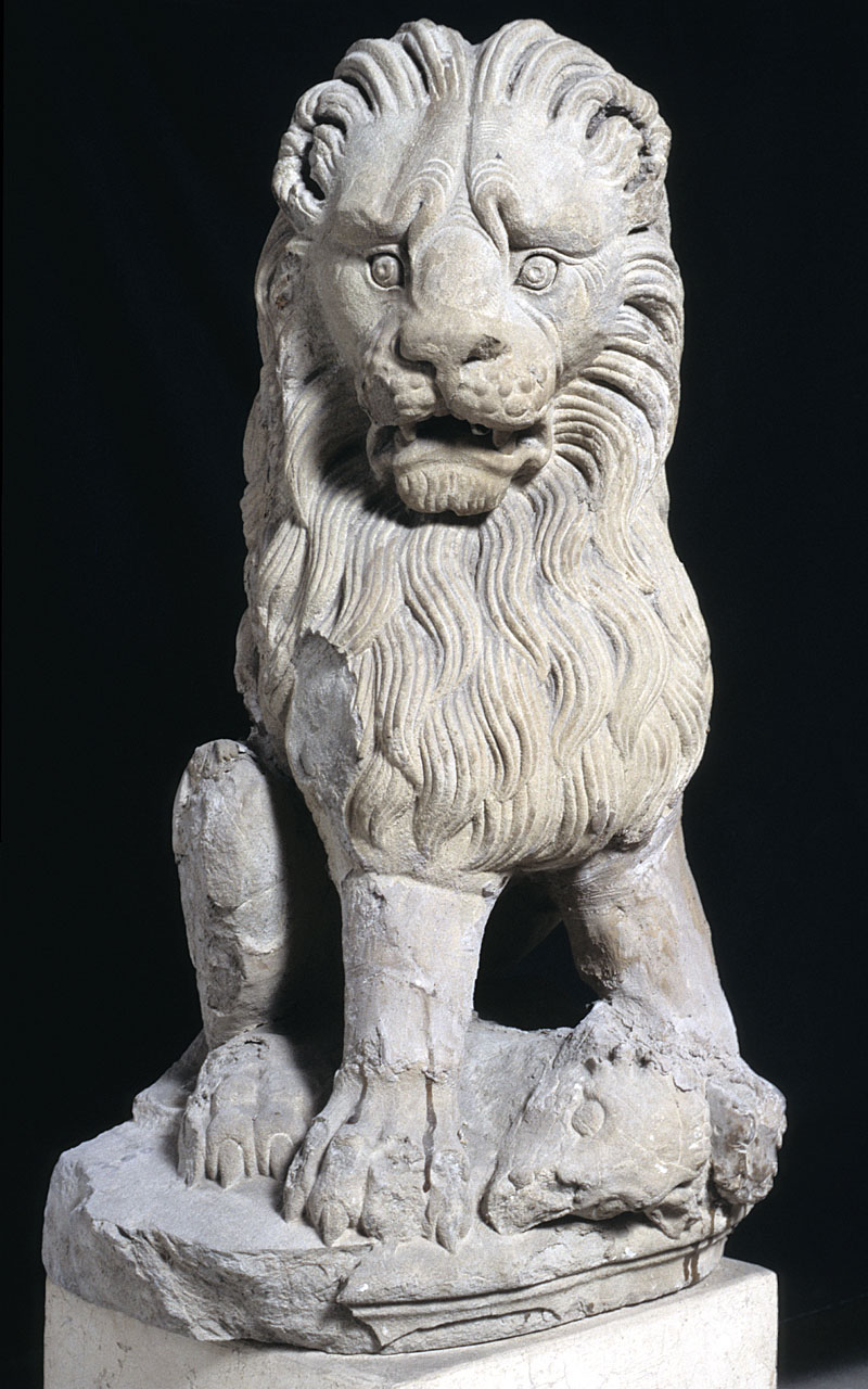 leone (scultura) di Guidi Jacopo di Piero, Francesco di Neri detto Sellaio (sec. XIV)