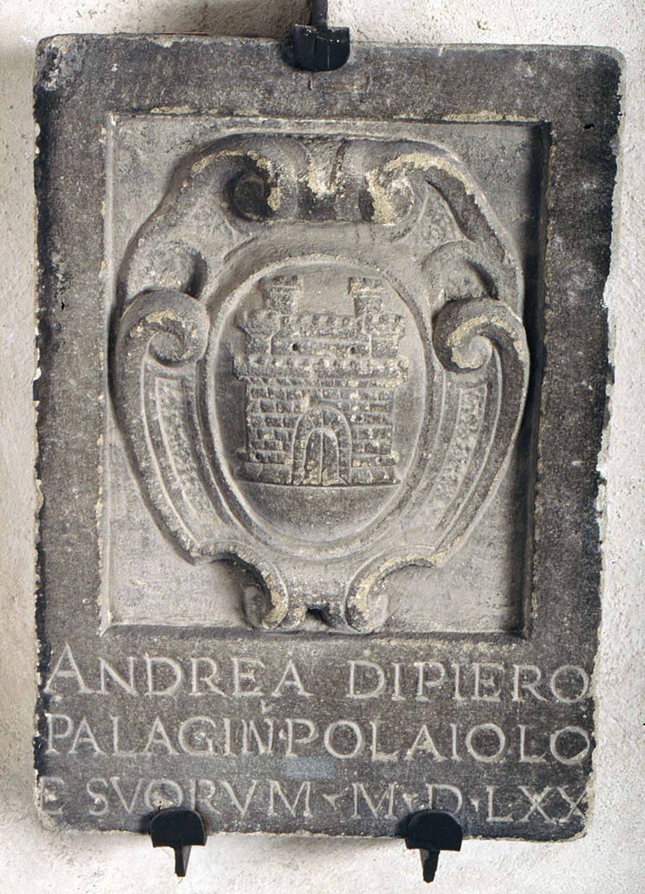 stemma gentilizio della famiglia Palagin (lapide tombale) - bottega fiorentina (terzo quarto sec. XVI)