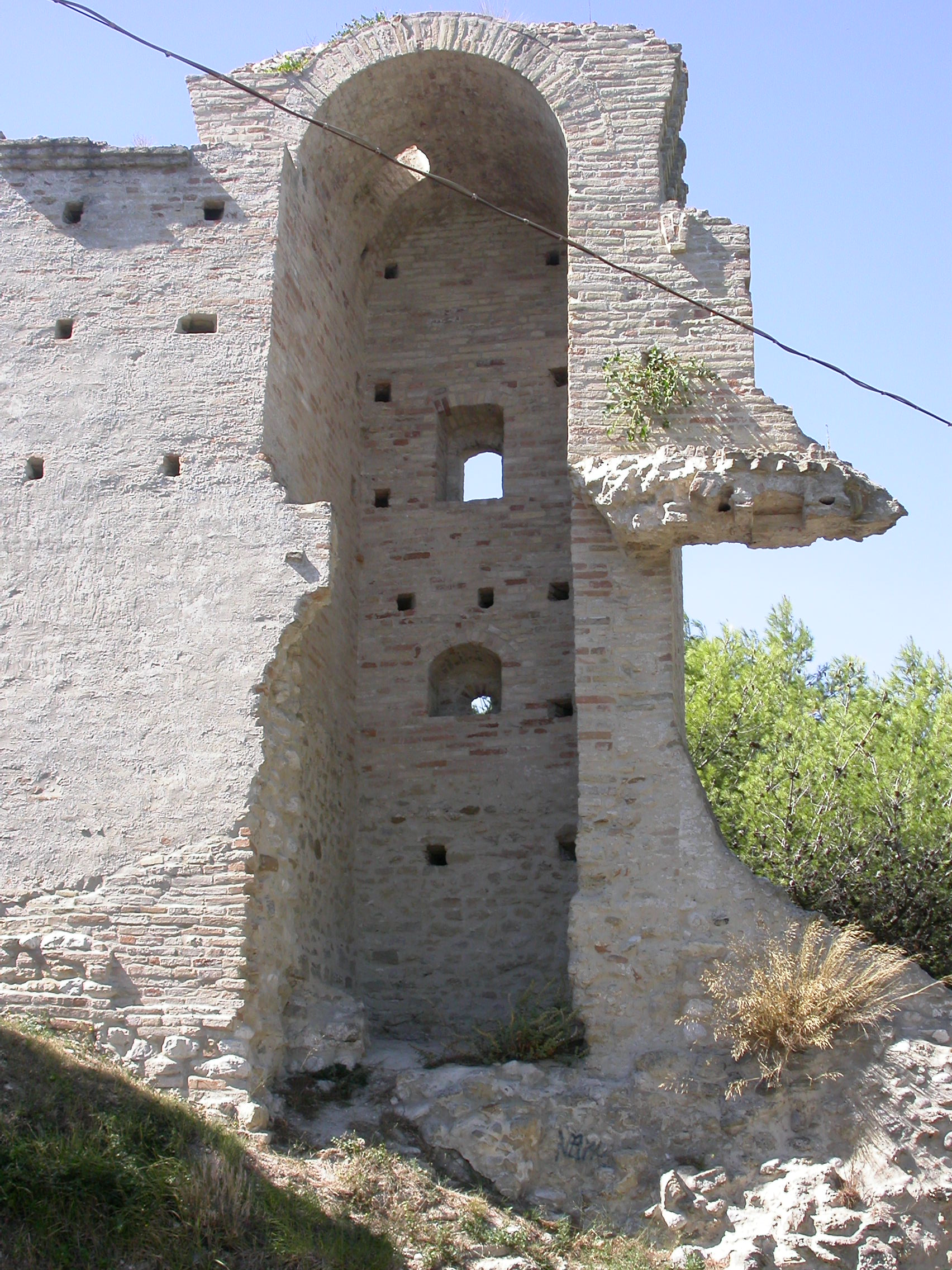 Torre quadrata del Castello sforzesco (torre, delle mura urbiche) - Grottammare (AP) 