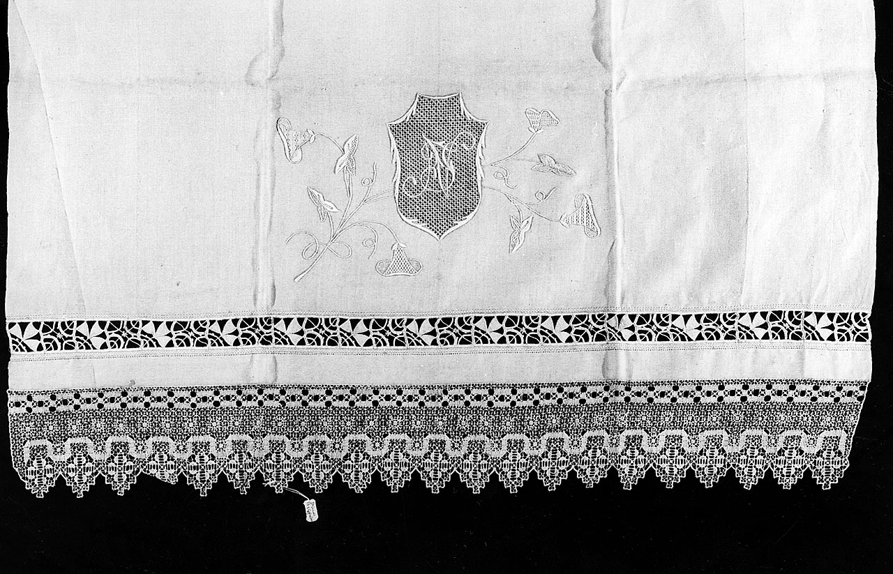 asciugamano - manifattura italiana (fine/ inizio secc. XIX/ XX)