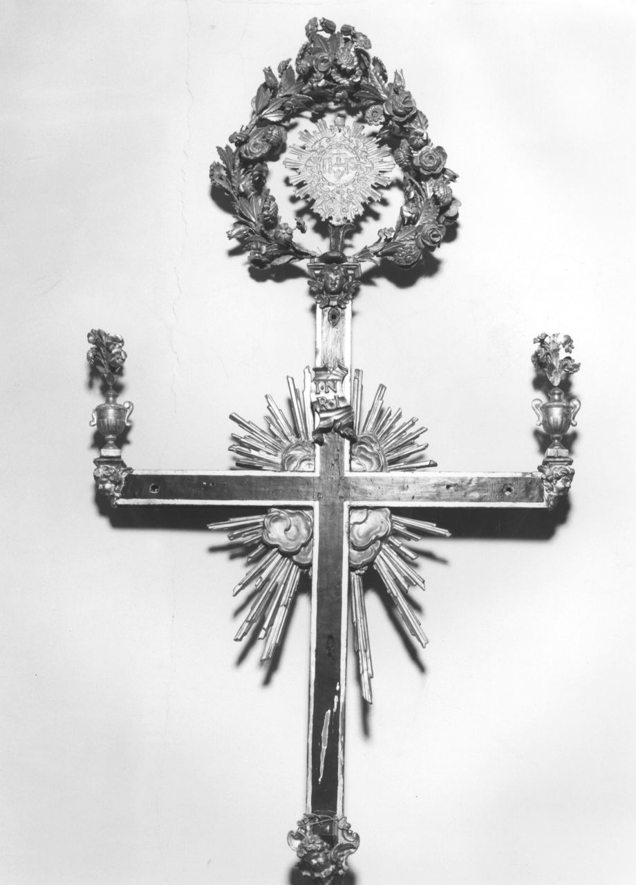 croce processionale - produzione toscana (seconda meta' sec. XVIII)