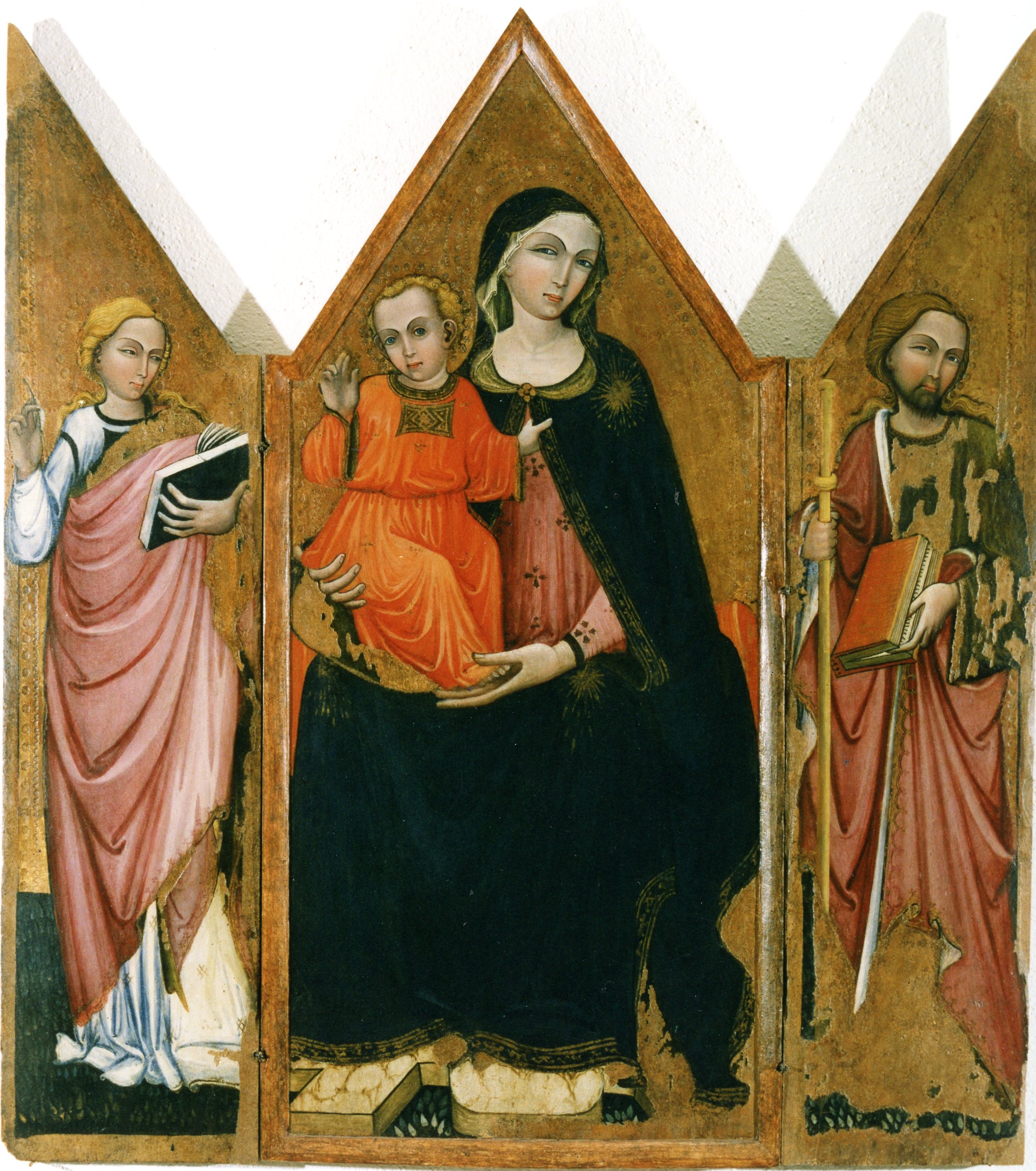 Madonna e santi (trittico) - ambito abruzzese (inizio sec. XV)