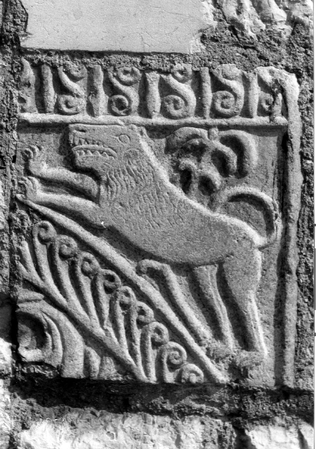 leone (architrave di ciborio, frammento) - ambito veneto (fine/ inizio secc. X)