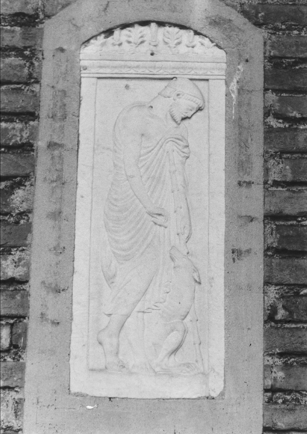 stele funeraria - ambito lombardo (fine sec. XIX)