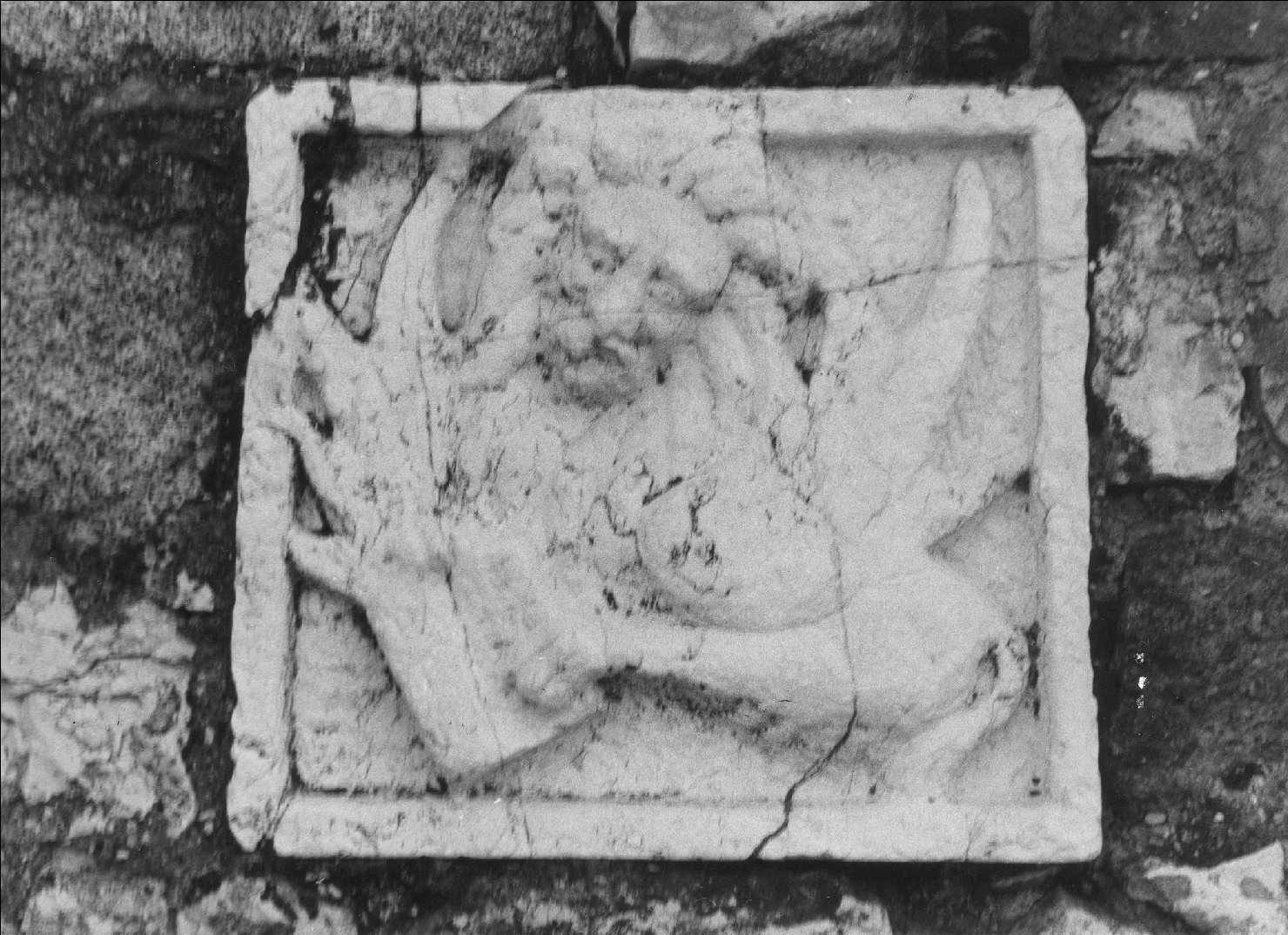 simbolo di San Marco: leone (formella) - ambito lombardo (fine/ inizio secc. XIX-XX)