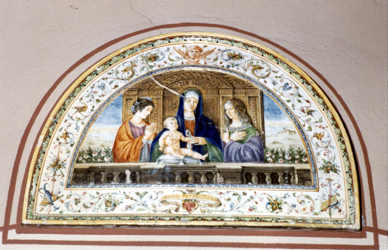 Madonna con Bambino e santi (rilievo) - manifattura Italia centrale (fine/ inizio secc. XIX-XX)