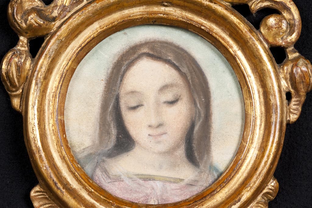 Madonna (disegno, elemento d'insieme) di Vianelli Giuseppe Maria (meta' sec. XIX)