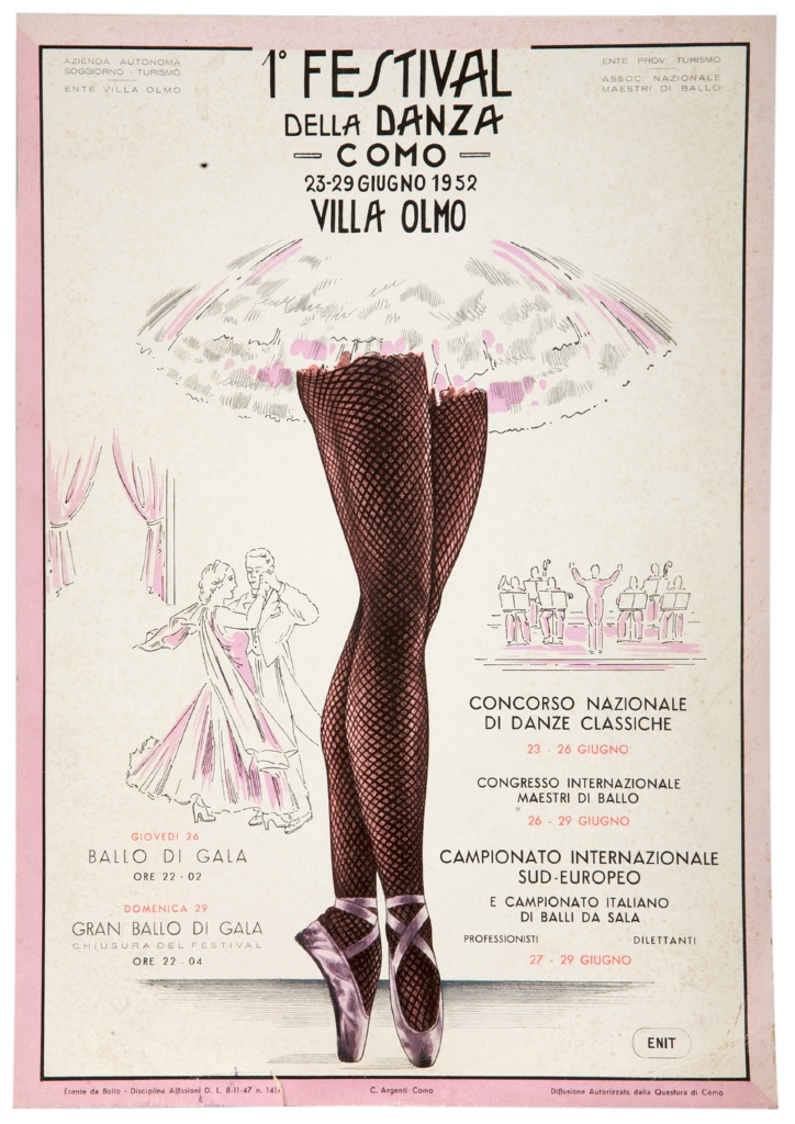 gambe di ballerina classica (locandina) - ambito italiano (sex. XX)