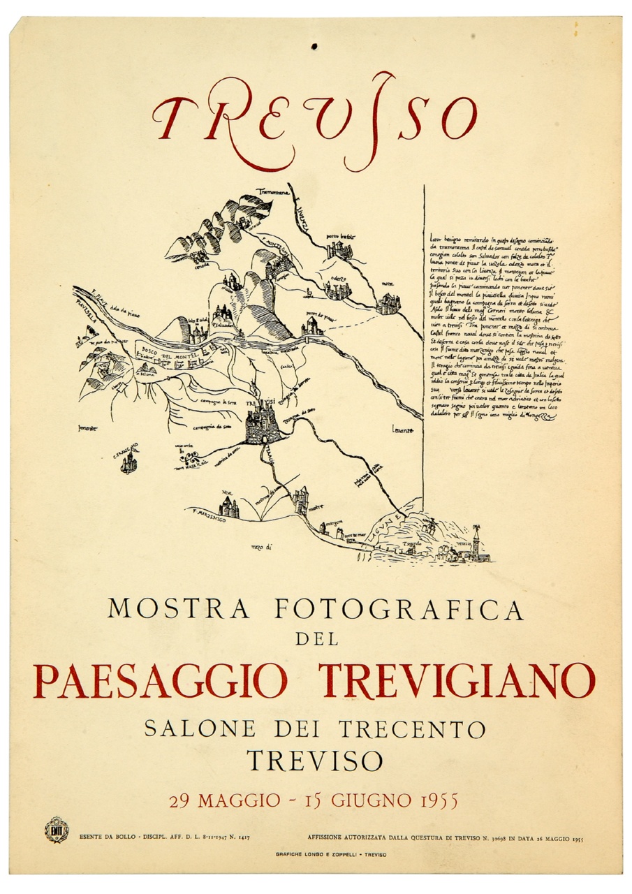 pianta del territorio Trevigiano (locandina) - ambito veneto (sec. XX)